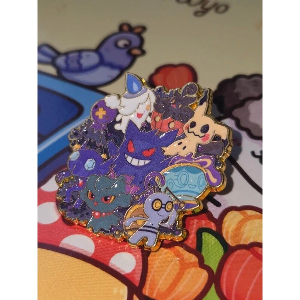 Pokemon Gengar enamel pin collector's item anime manga